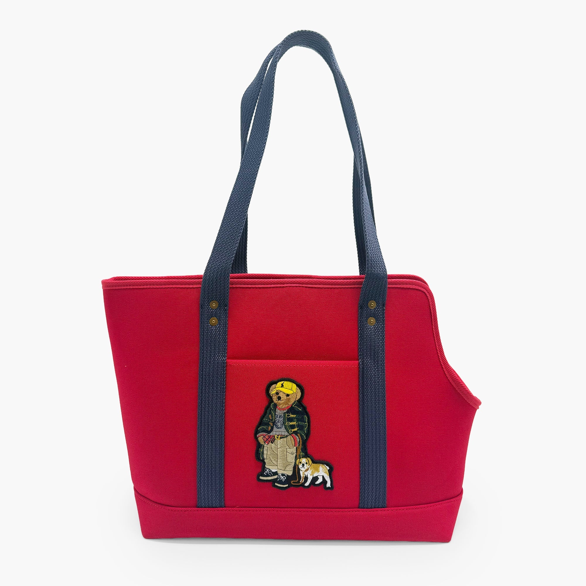Dog Polo Bear Cotton Canvas Tote