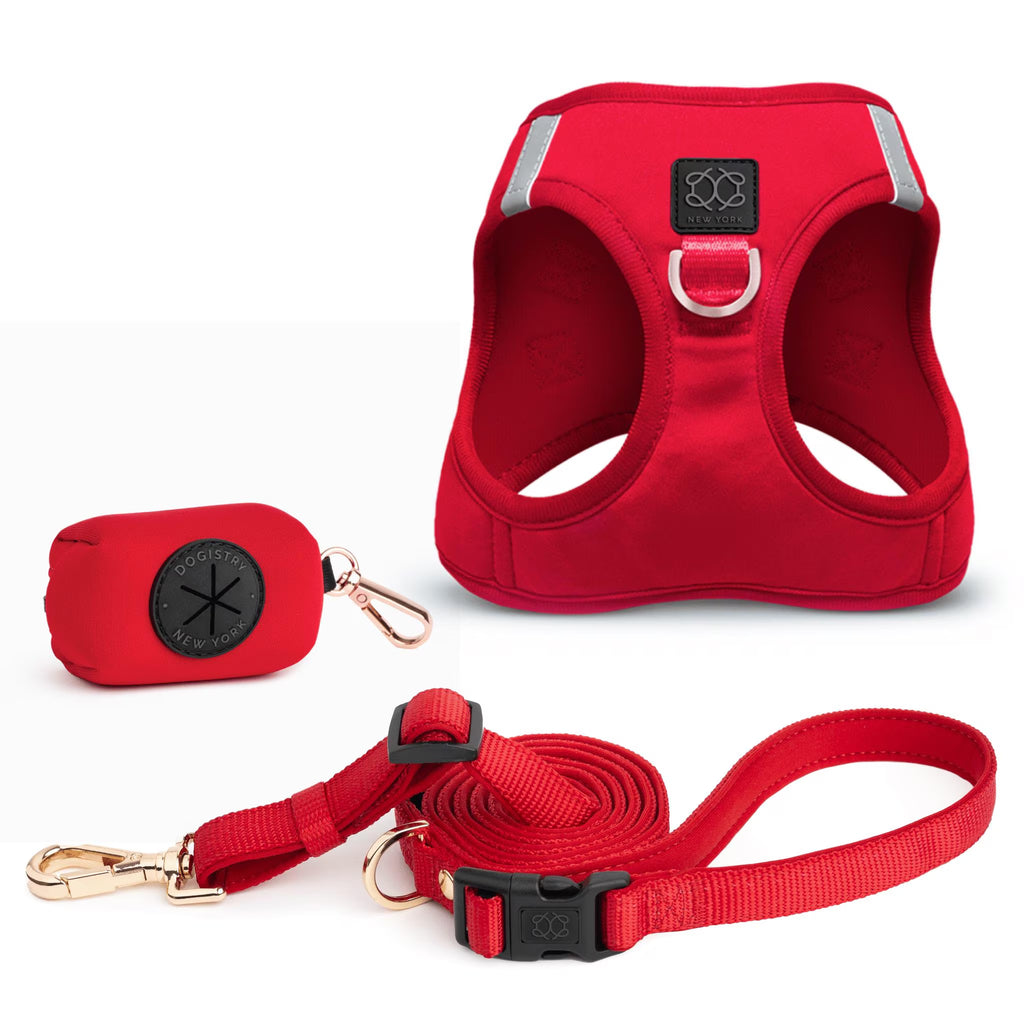 Soho Dog Walking Set - Iconic Red