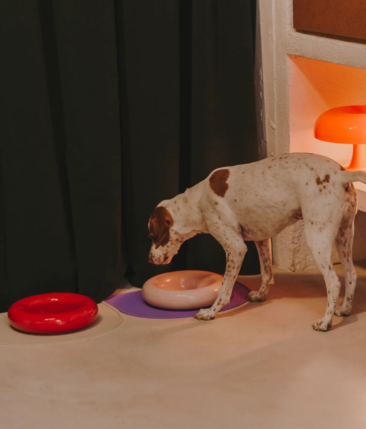 Pink ceramic bowl