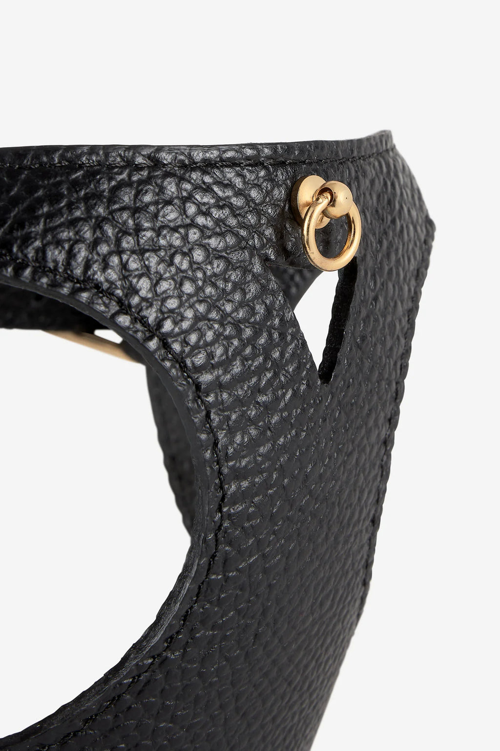 Black Leather Juno Dog Harness