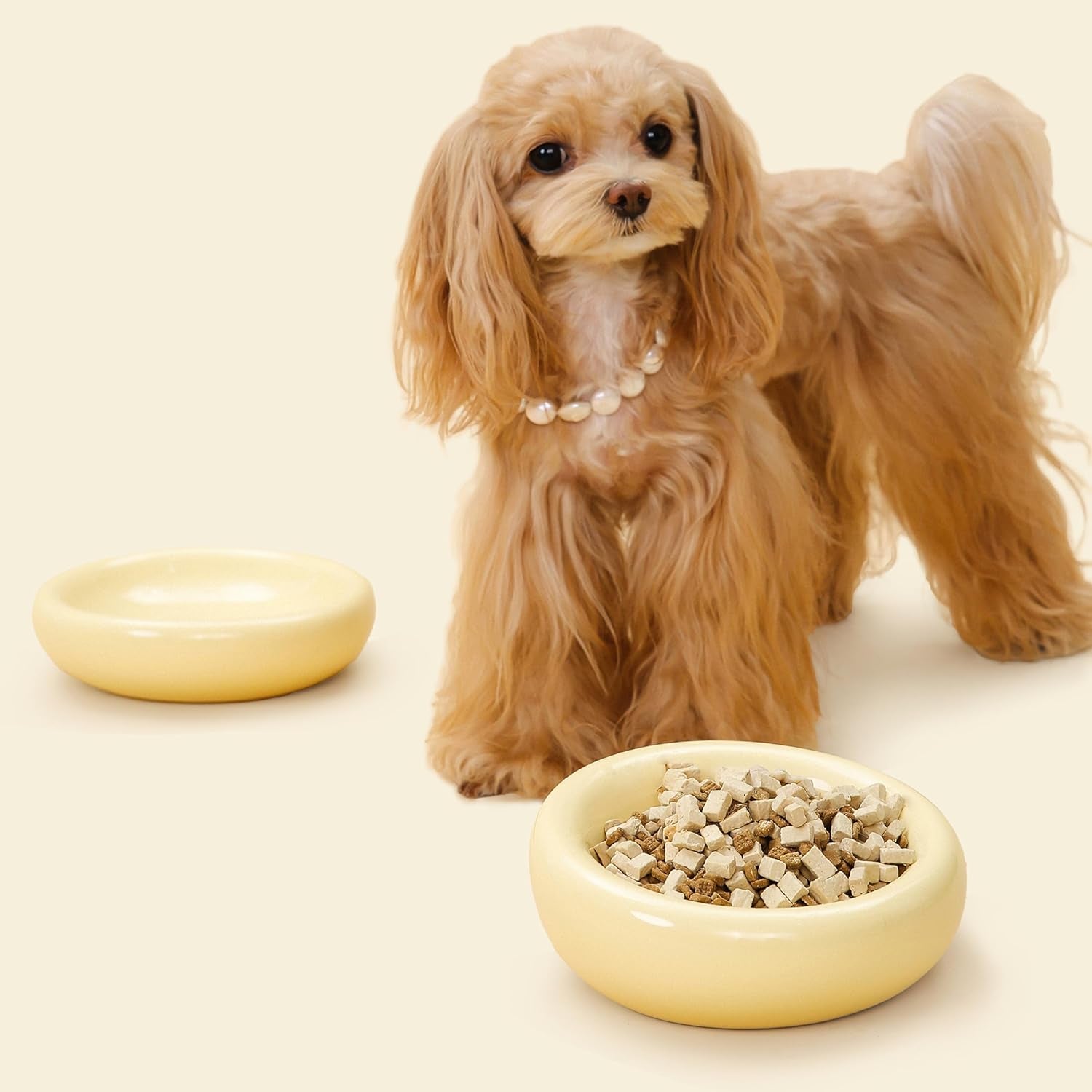 The Pebble Pet Bowl - Deep Yellow