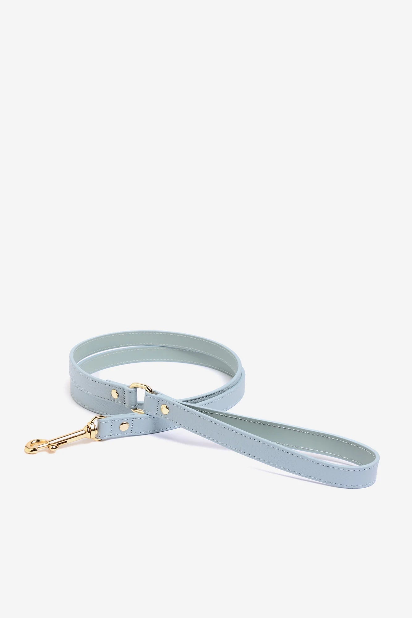Sky Blue Leather Juno Dog Lead