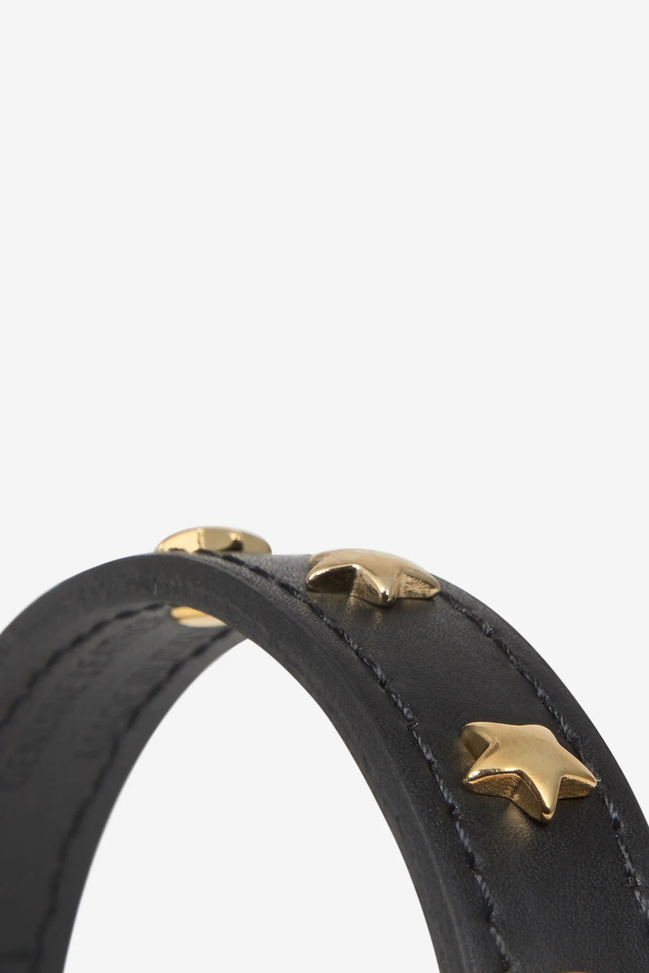 Black Leather Nara Toy Dog Collar