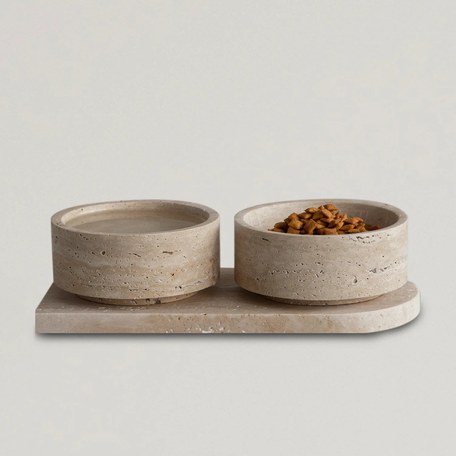 The Travertine Pet Bowl Set