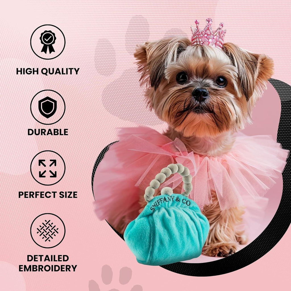Runway Pup Collection | Unique Squeaky Parody Plush Dog Toys – Bone