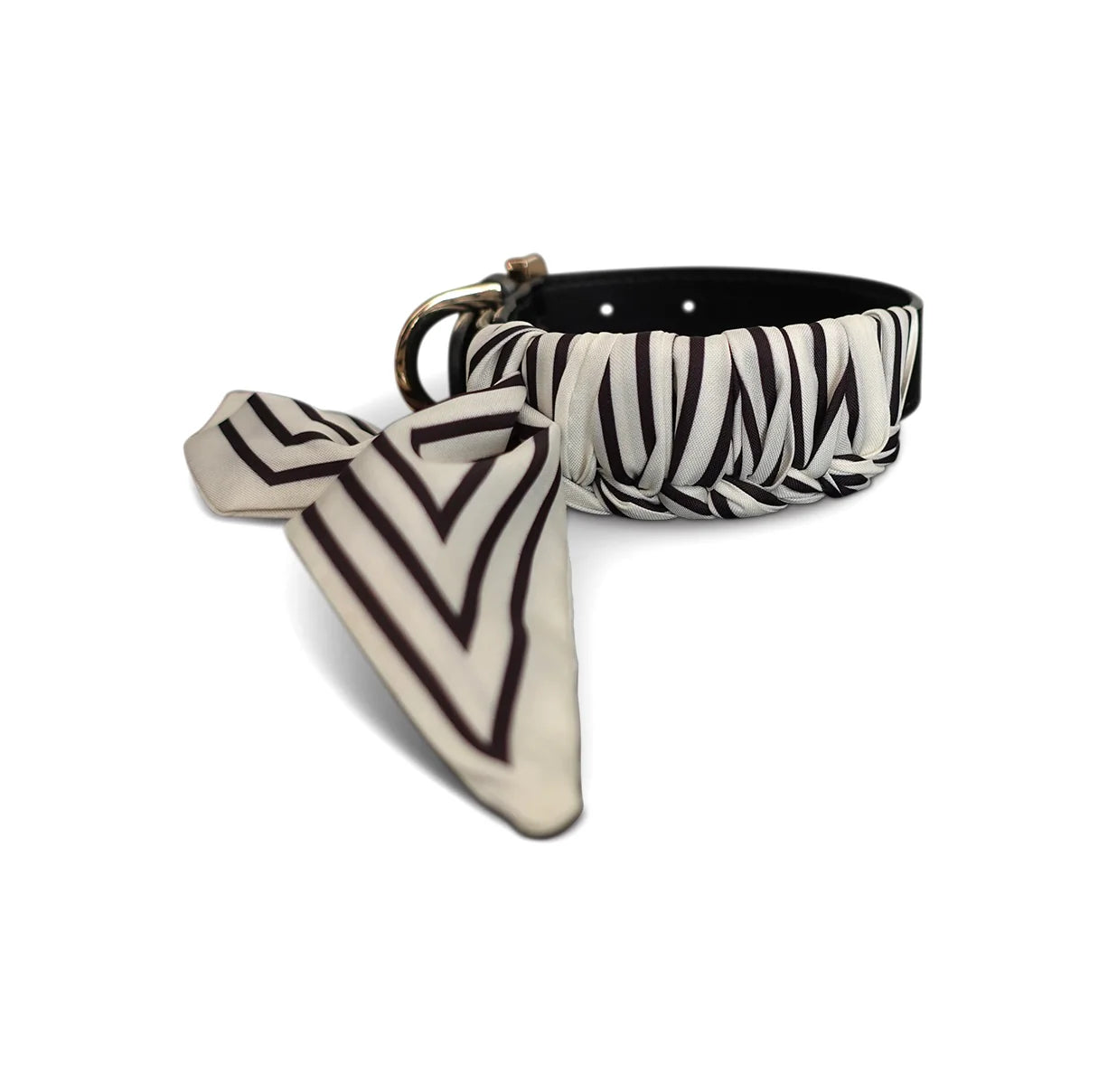 Dog Collar Twilly Stripes - Offwhite