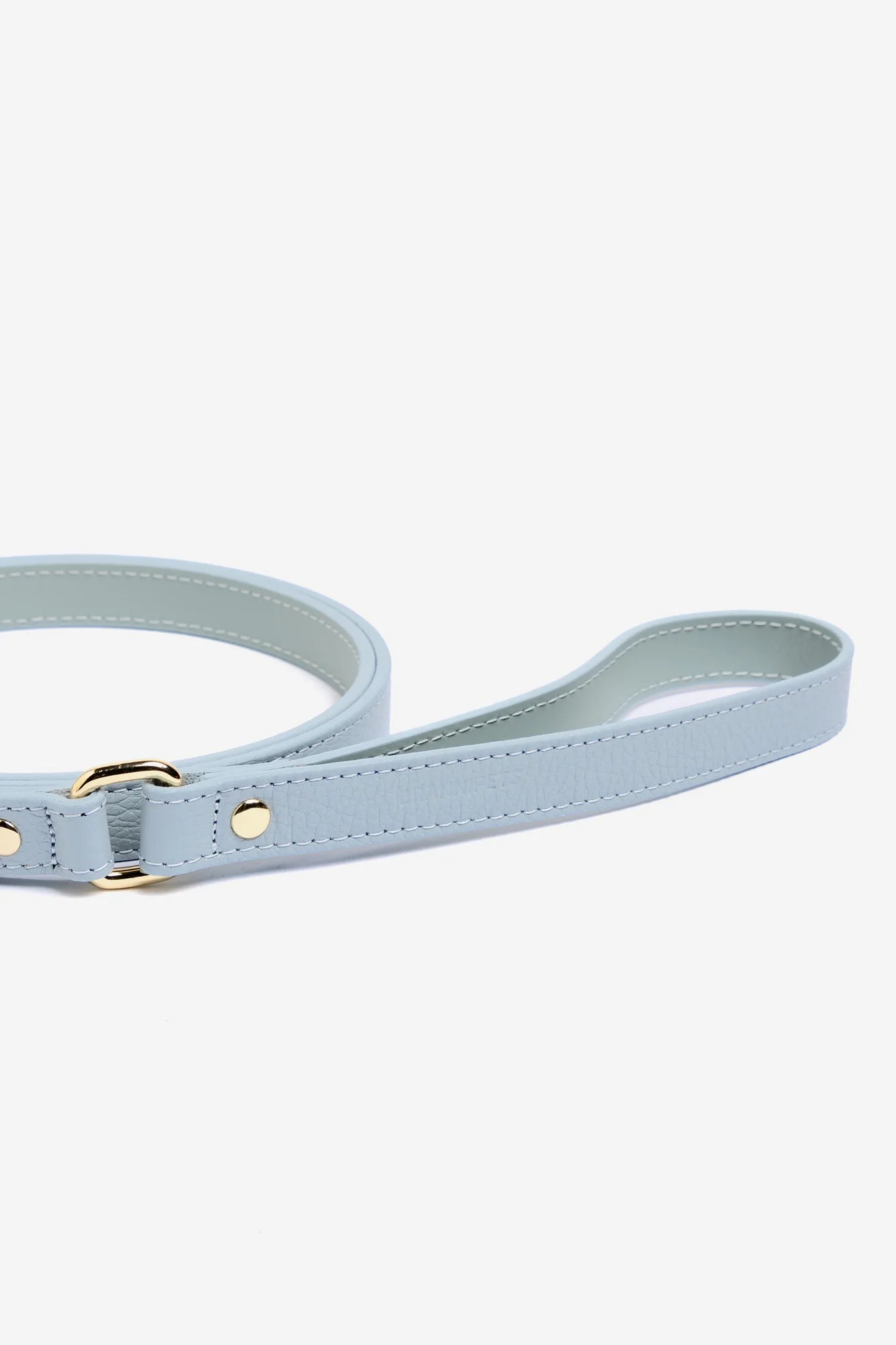 Sky Blue Leather Juno Dog Lead