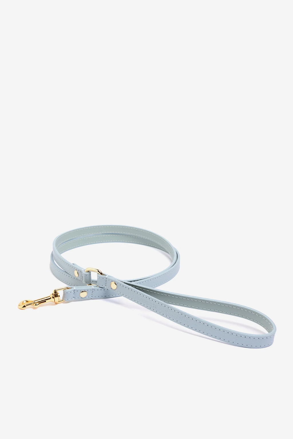 Sky Blue Leather Juno Dog Lead
