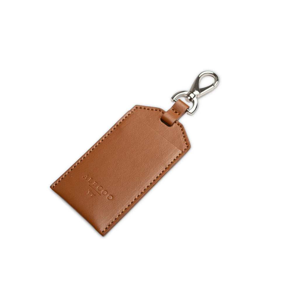 Poopbag Holder Classy Cognac - Silver