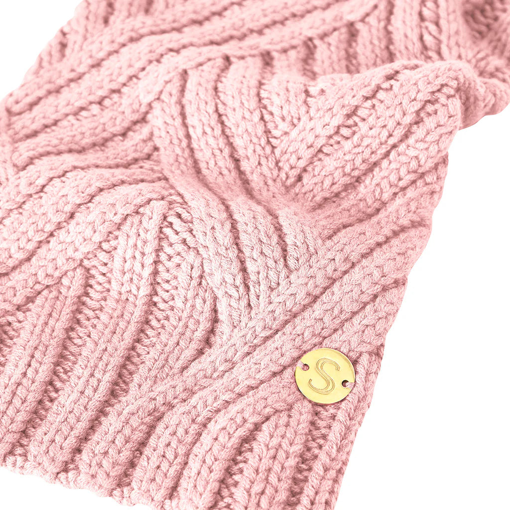 Merino Wool Weave Knit Dog Sweater - Soft Pink