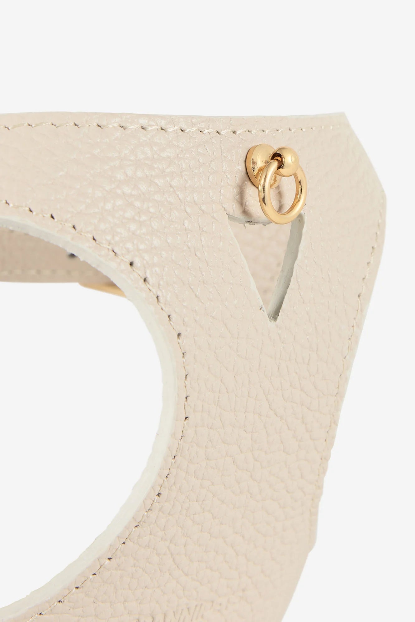 White Leather Juno Dog Harness