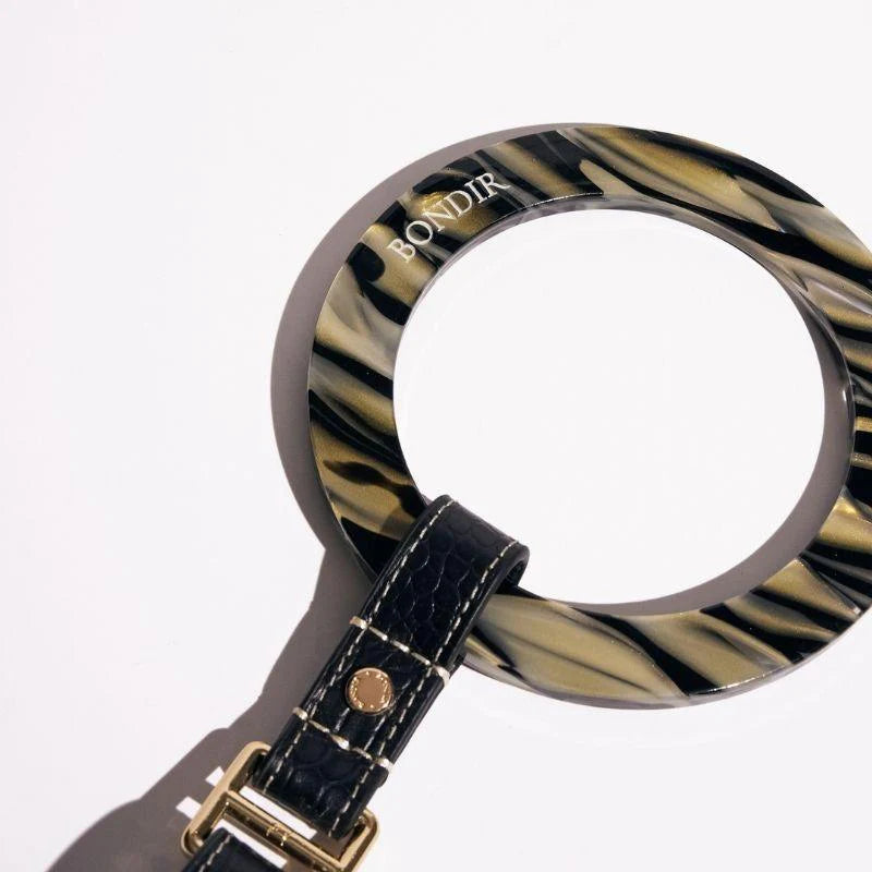 Obsidian Leather Dog Leash