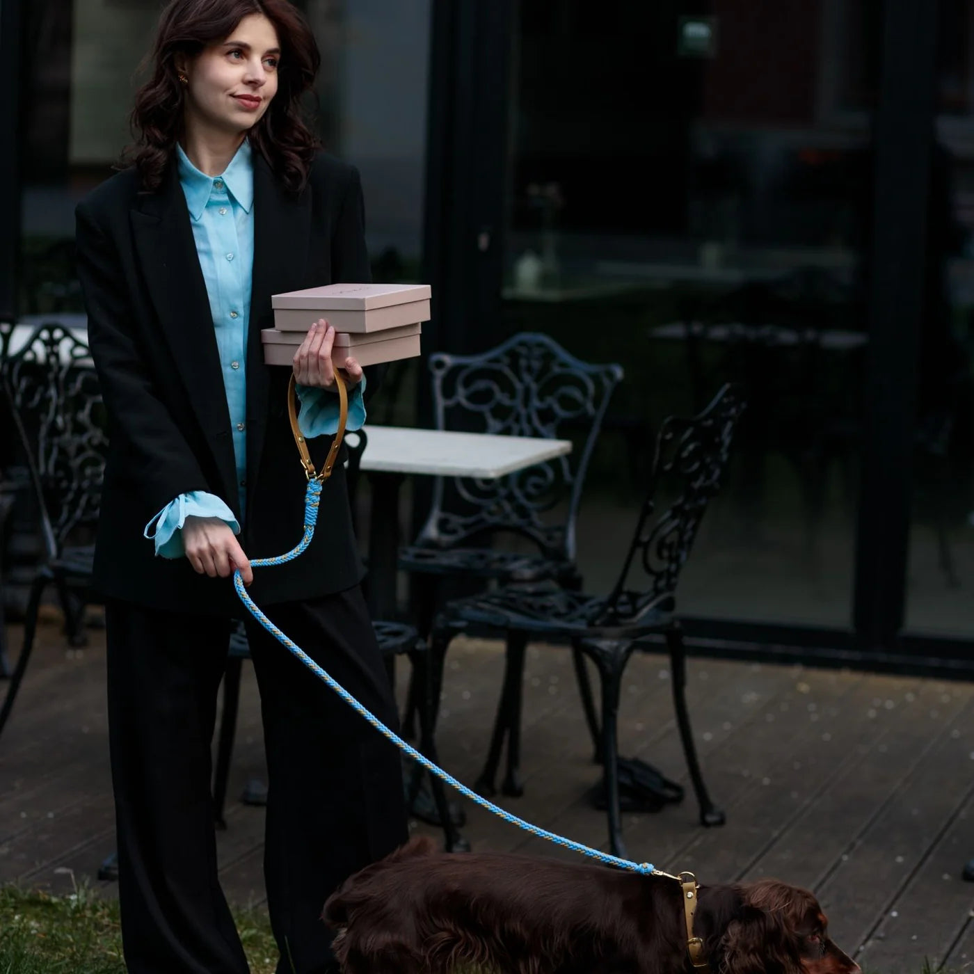 Valentina Sky Blue Leash