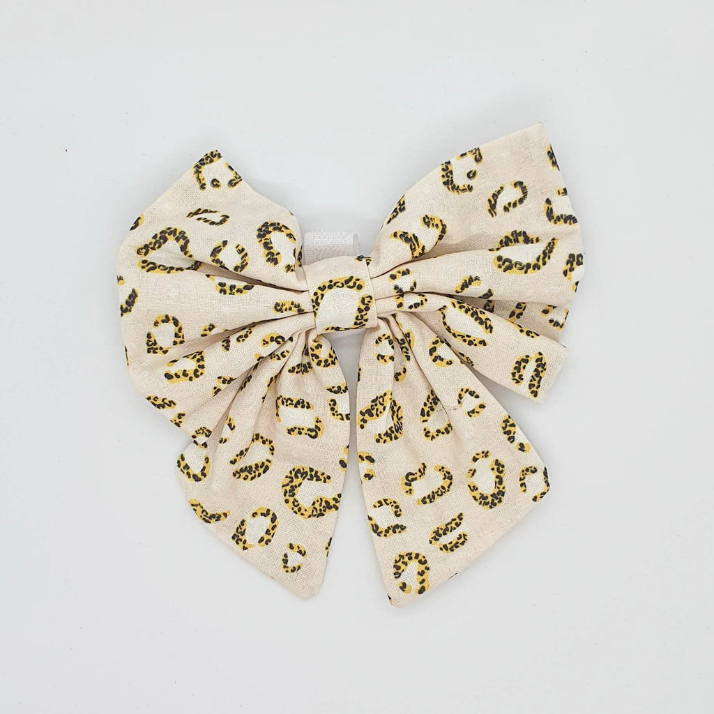 Nude Leopard Designer Dog Harness Set