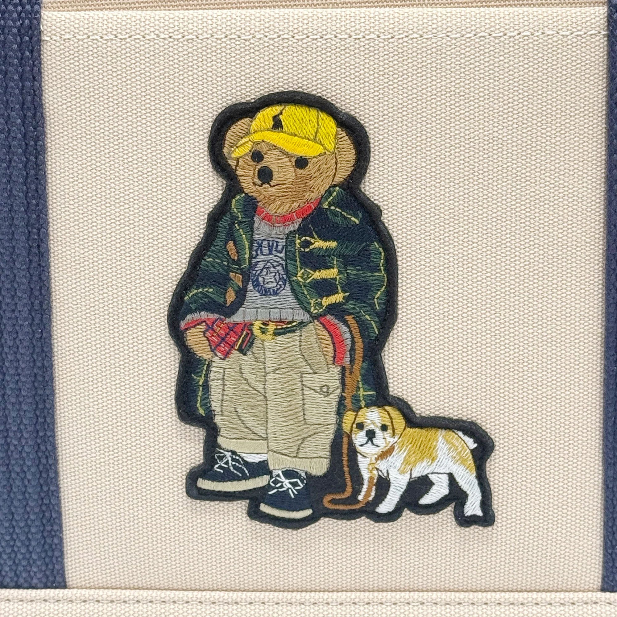 Dog Polo Bear Cotton Canvas Tote