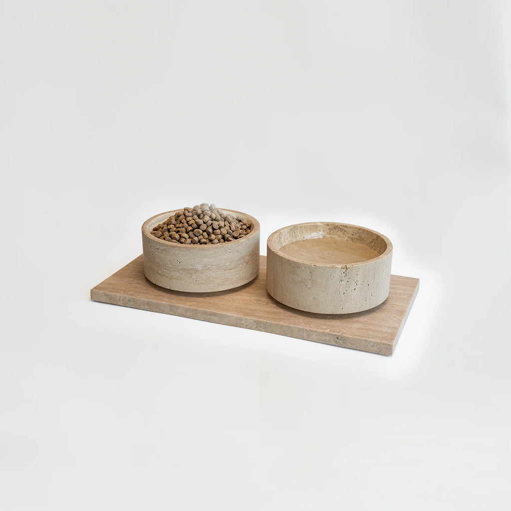 The Travertine Pet Bowl