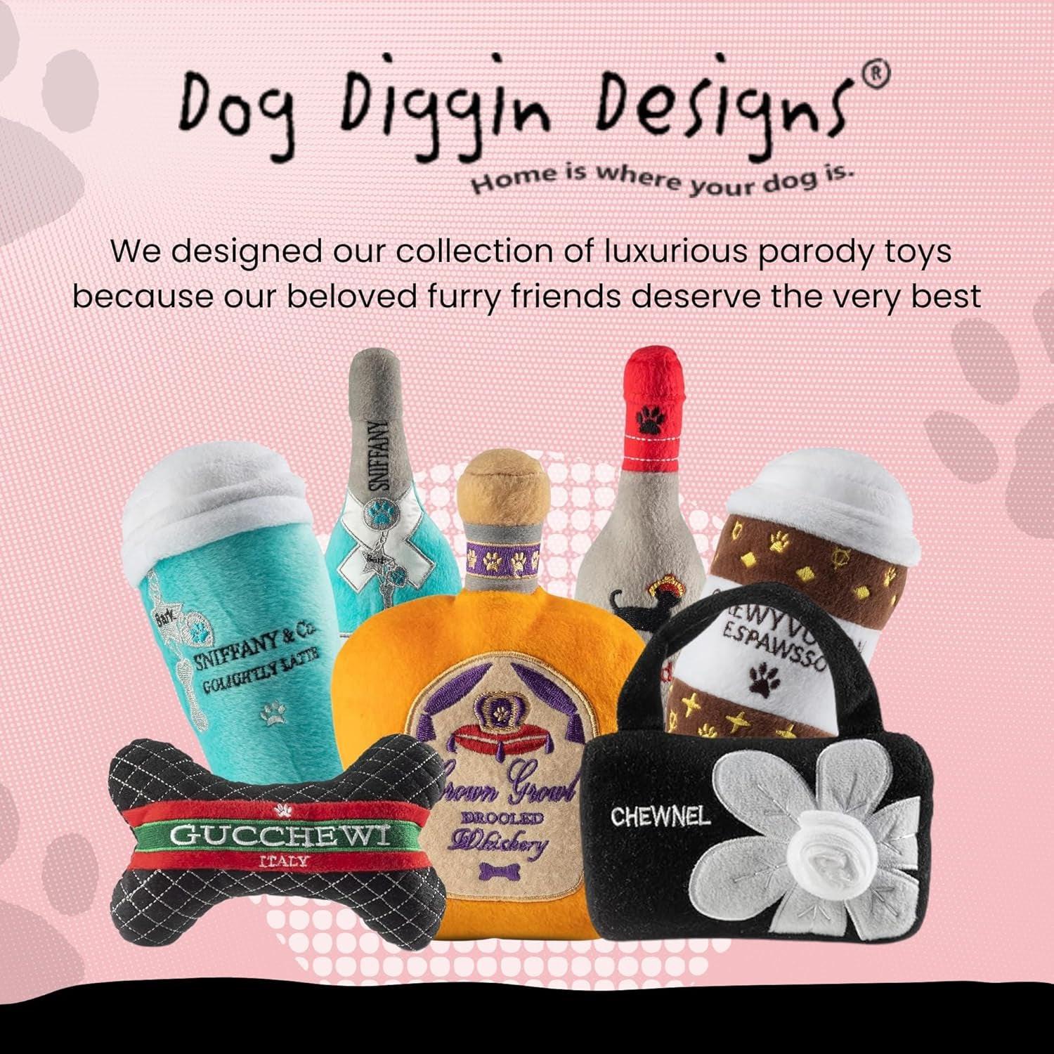 Runway Pup Collection | Unique Squeaky Parody Plush Dog Toys – Bone
