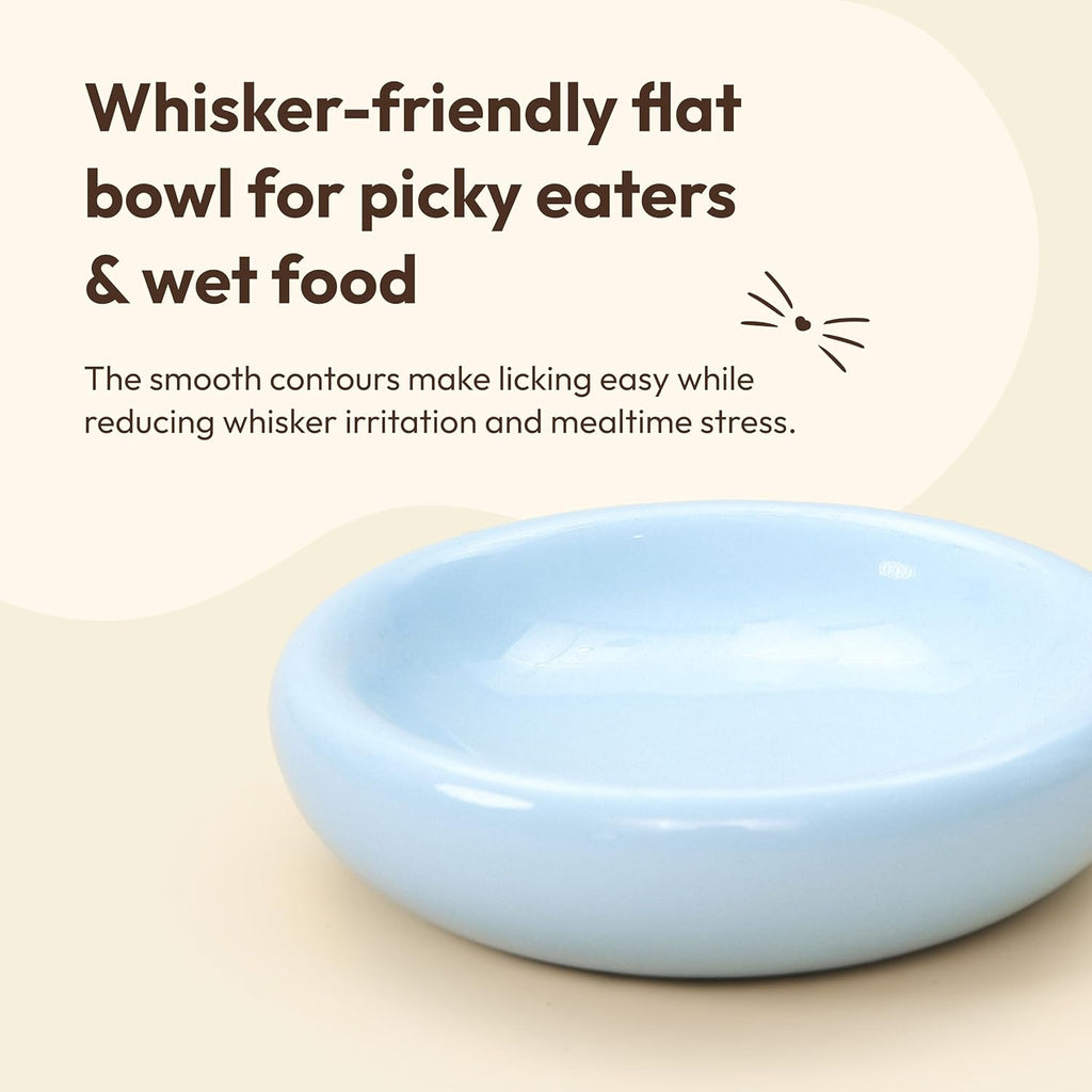 The Pebble Pet Bowl - Flat Blue