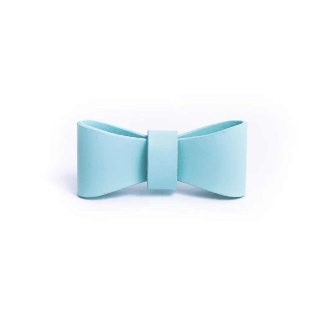 Sky Blue - Vegan Leather Bowtie