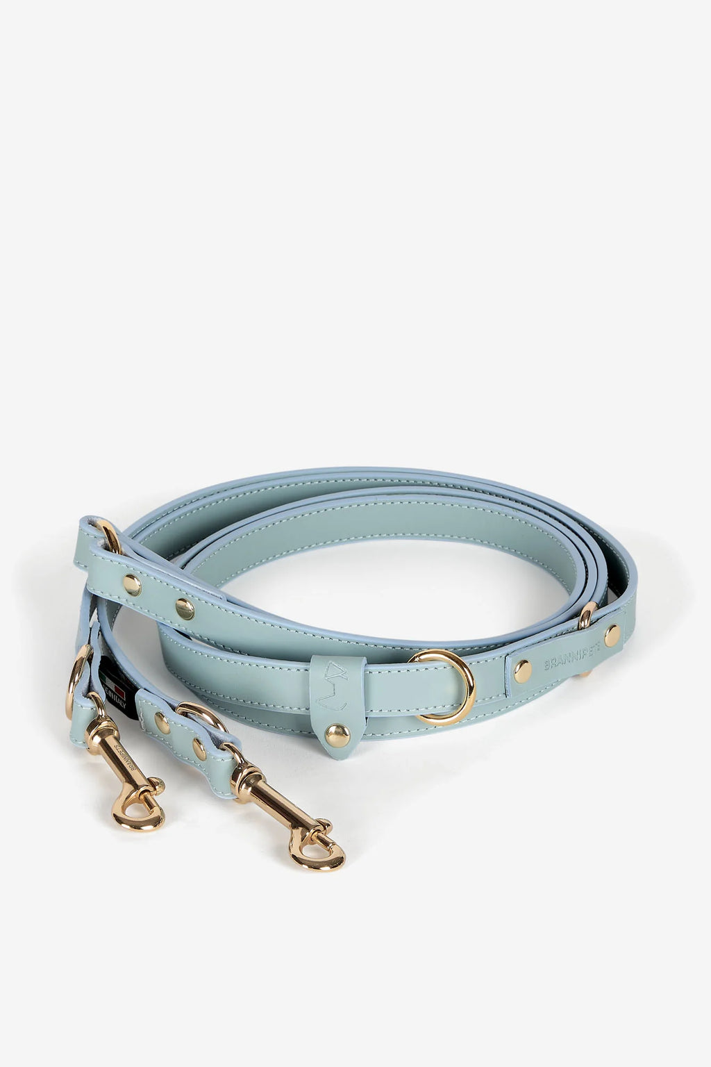 Sky Blue Leather Nara Dog Lead