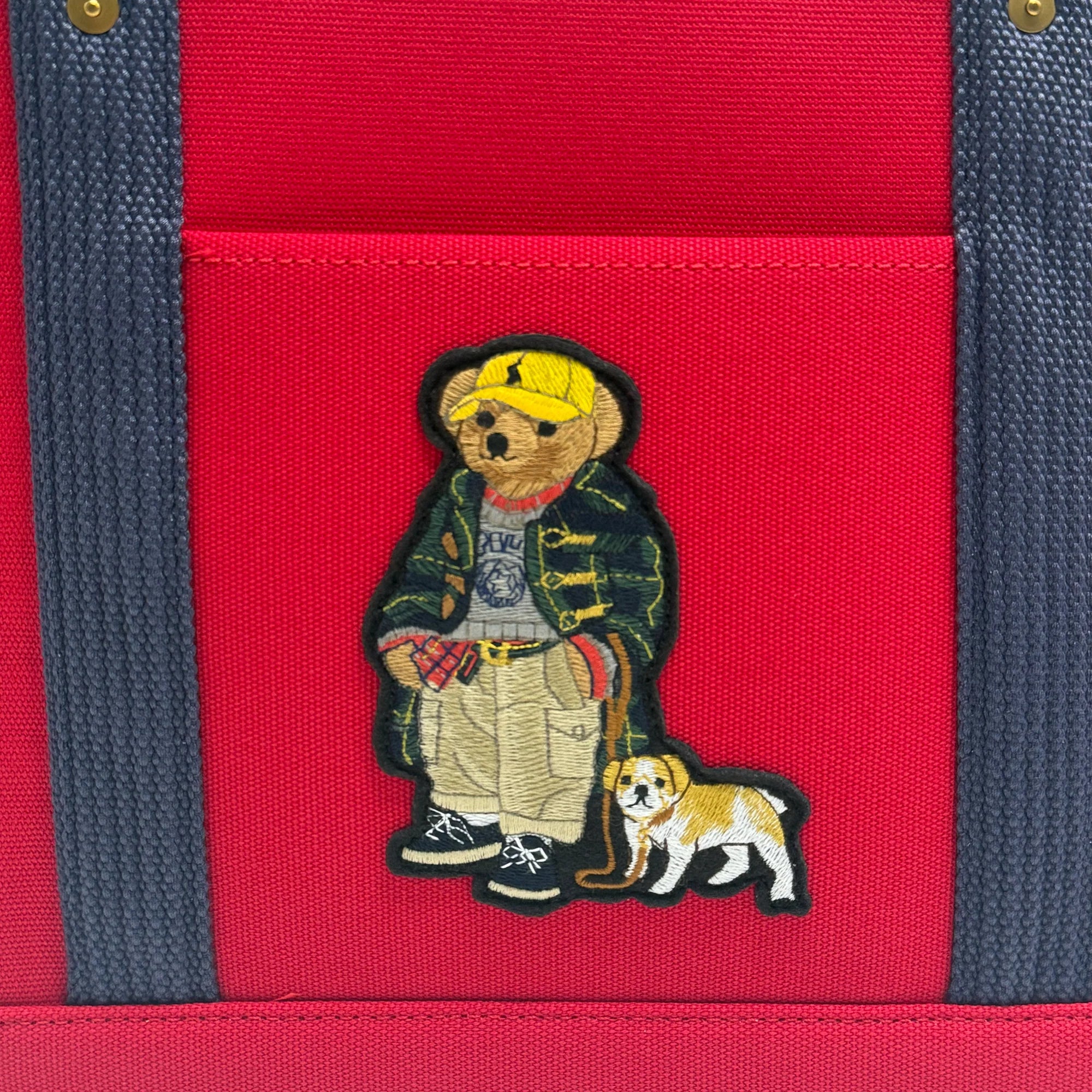 Dog Polo Bear Cotton Canvas Tote