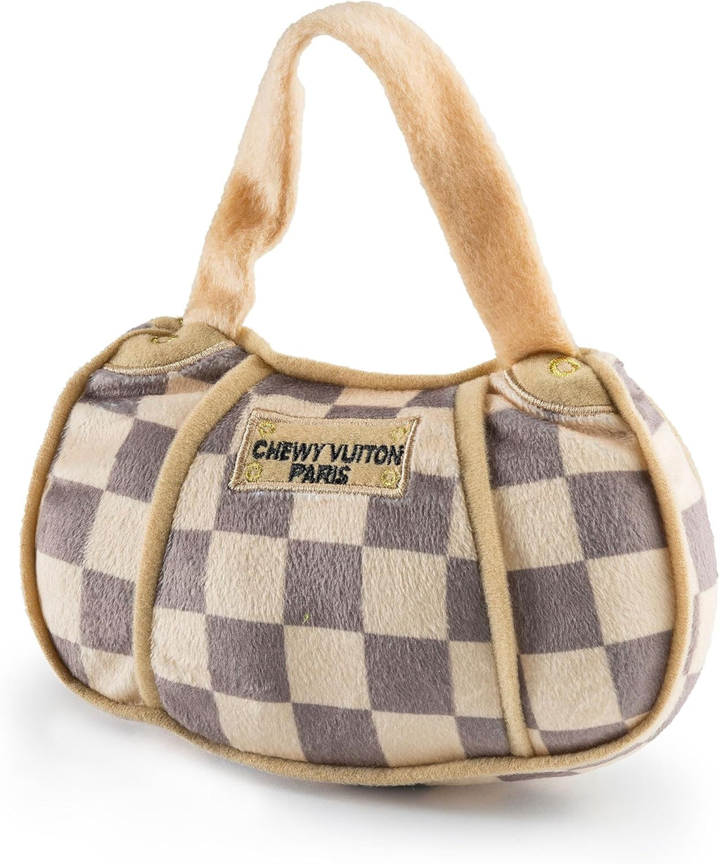 Chewy Vuiton Handbag - Check Brown 
