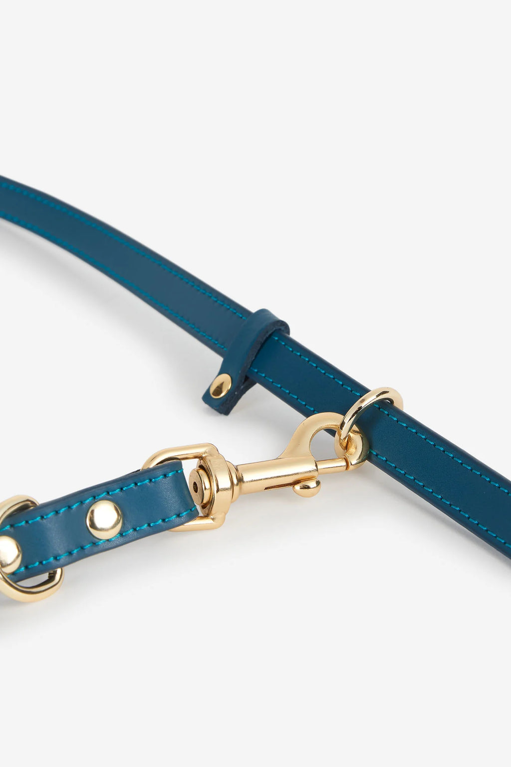 Navy Blue Leather Nara Dog Lead