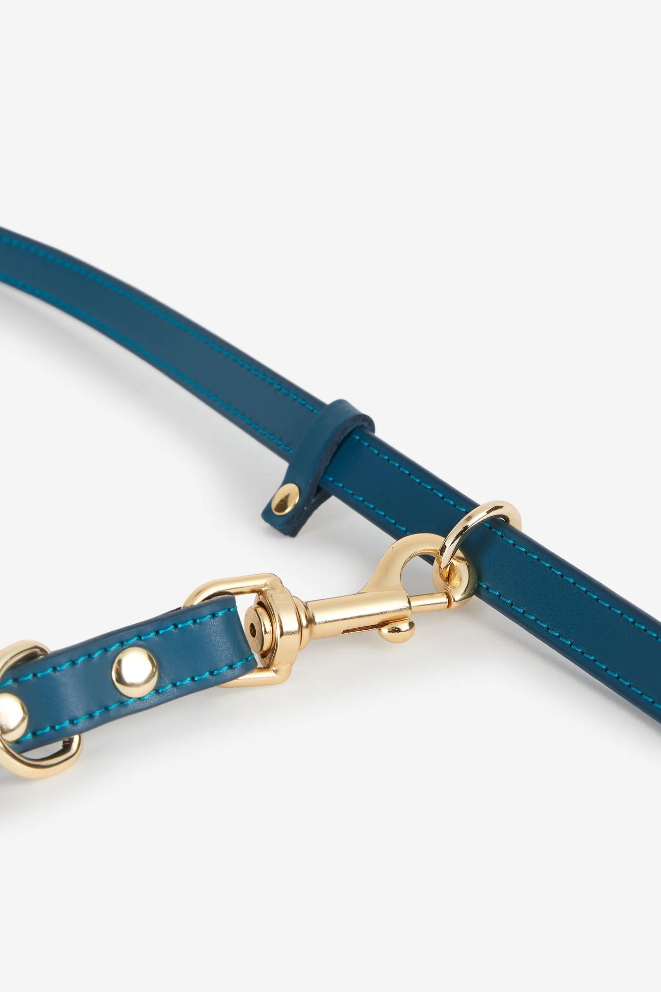 Navy Blue Leather Nara Dog Lead