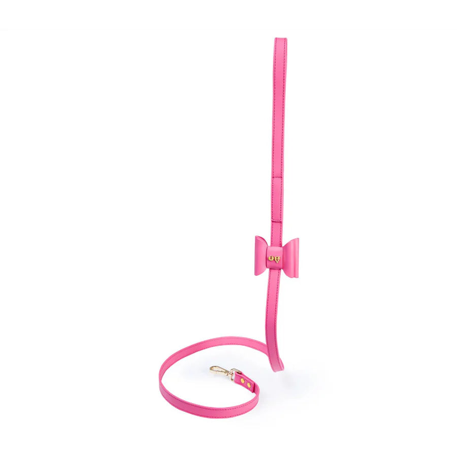 METAPINK BOW DOG LEASH by MOSHIQA WDS (PINK)