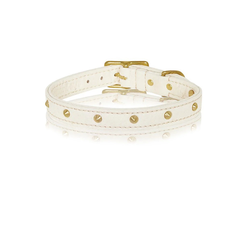 Piñatex Spike Dog Collar - Natural