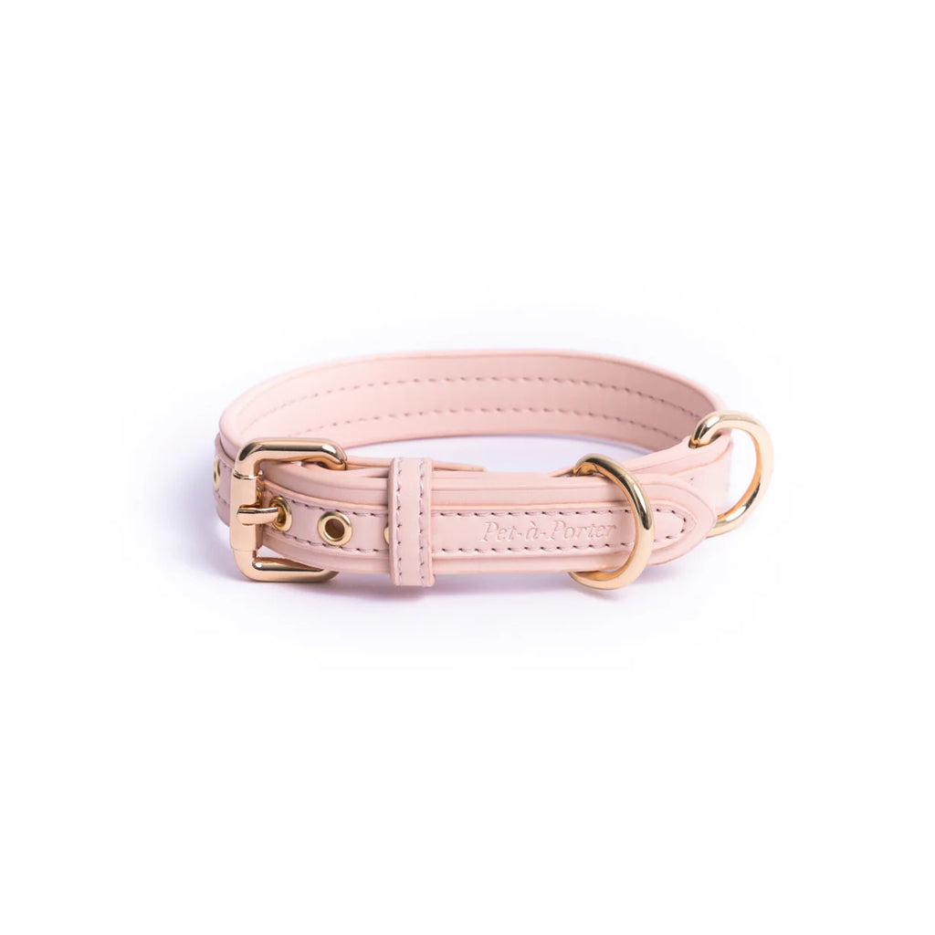 Rose Quartz - Vegan Leather Collar