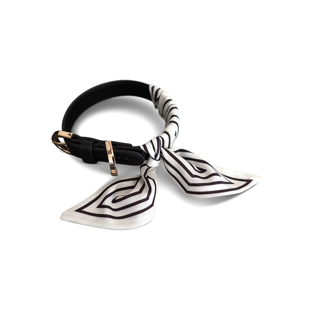 Dog Collar Twilly Stripes - Offwhite
