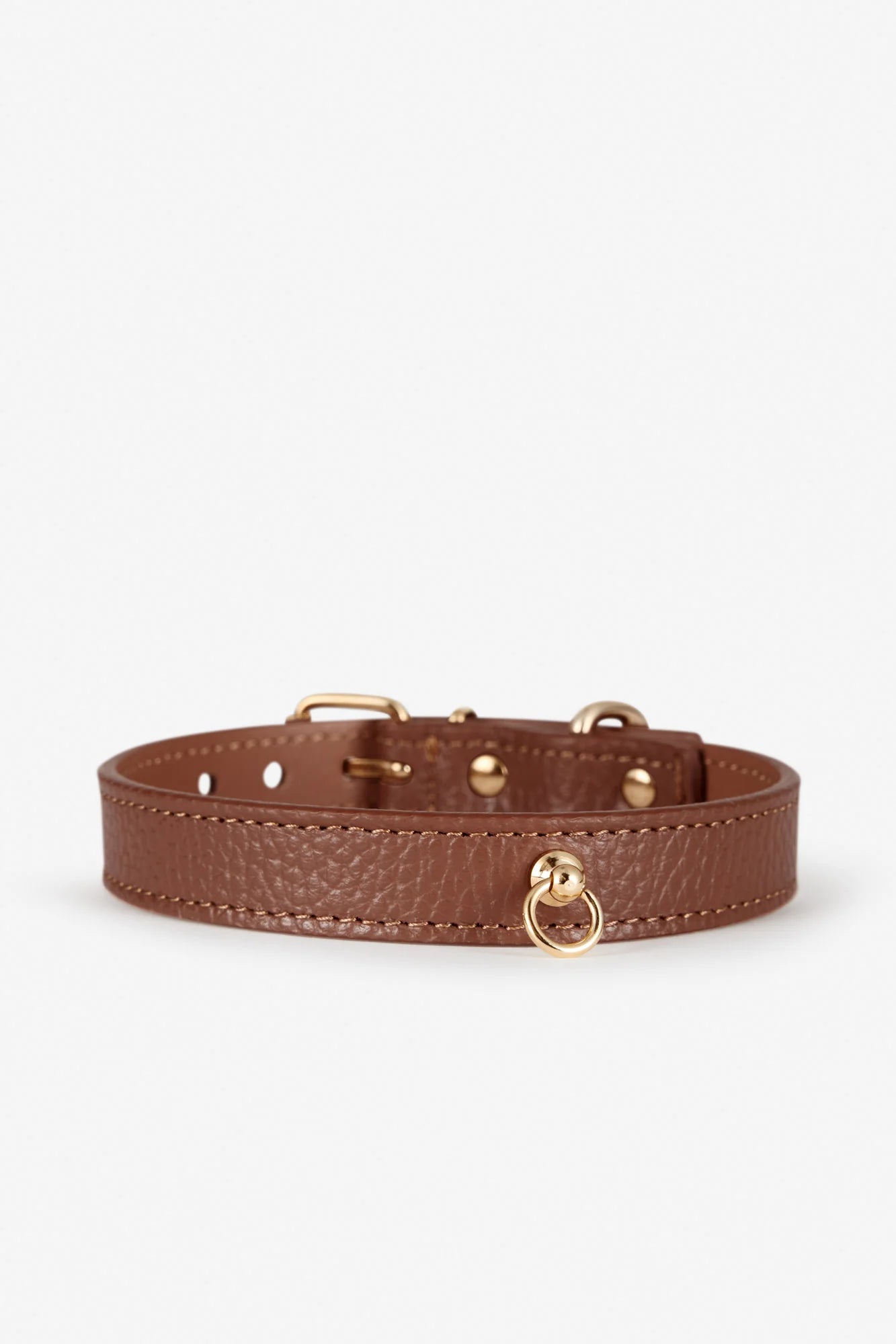Brown Leather Juno Dog Collar