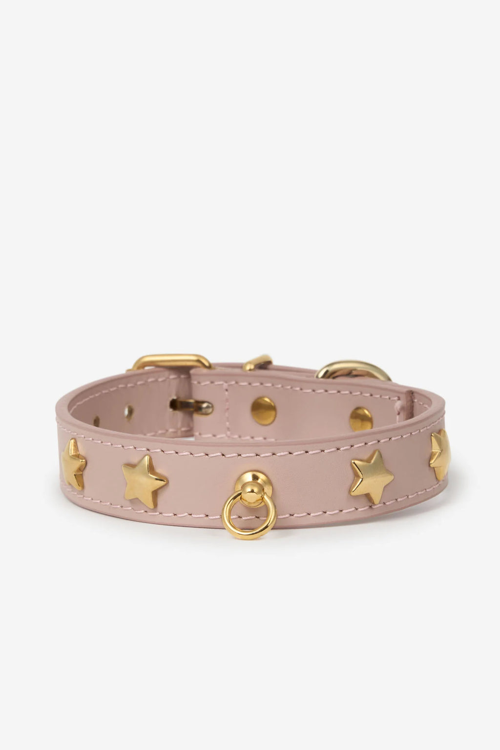 Pink Leather Nara Dog Collar