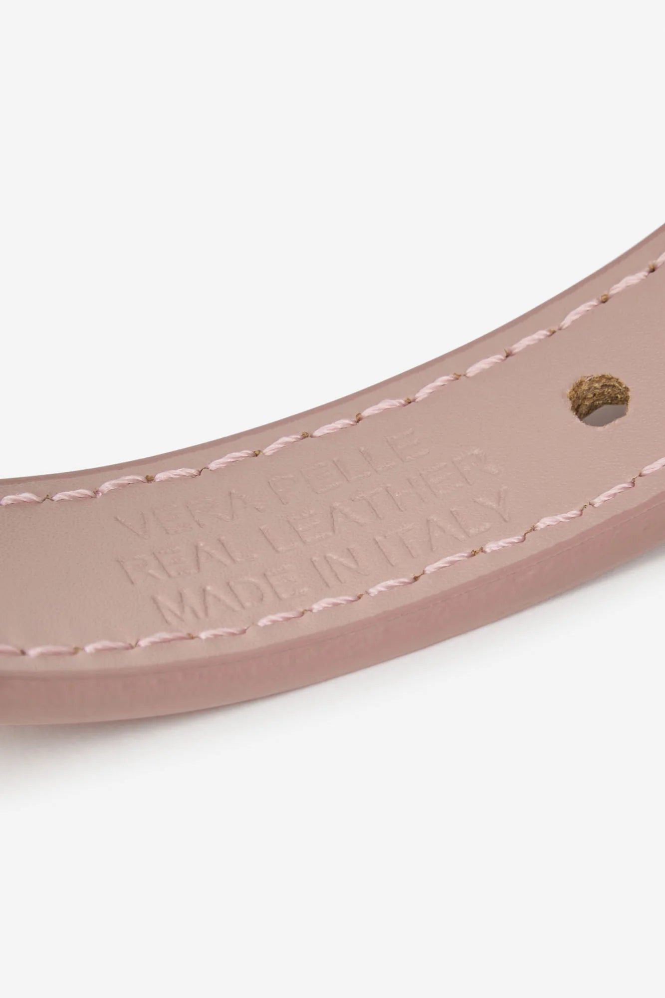 Pink Leather Nara Dog Collar