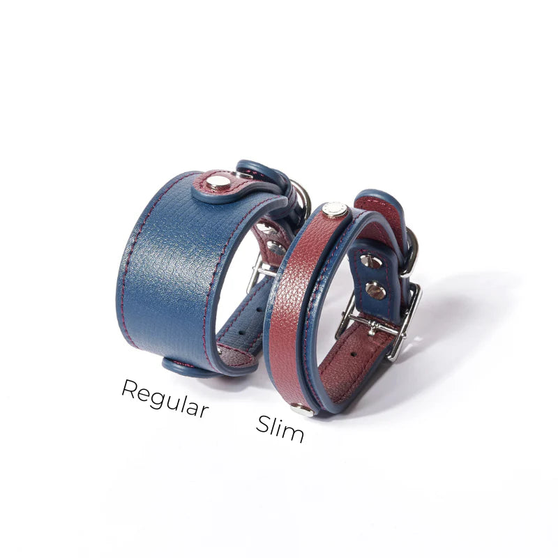 Slim Rosette Leather Collar