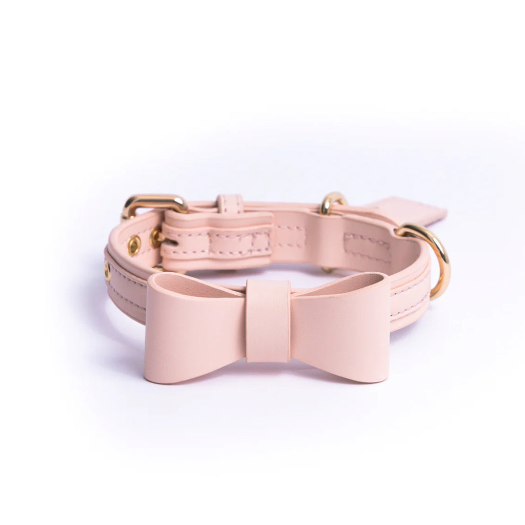 Rose Quartz - Vegan Leather Bowtie