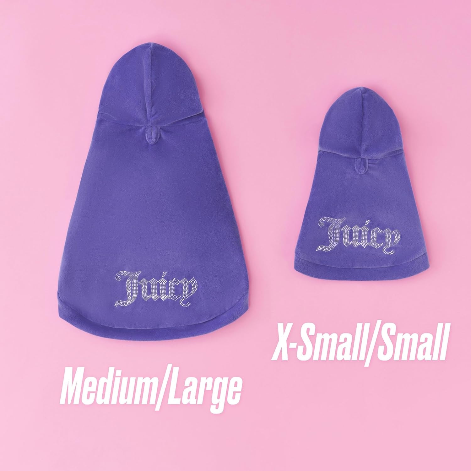 Juicy Couture – Hooded Pet Juicy Bling Velour Tracksuit 