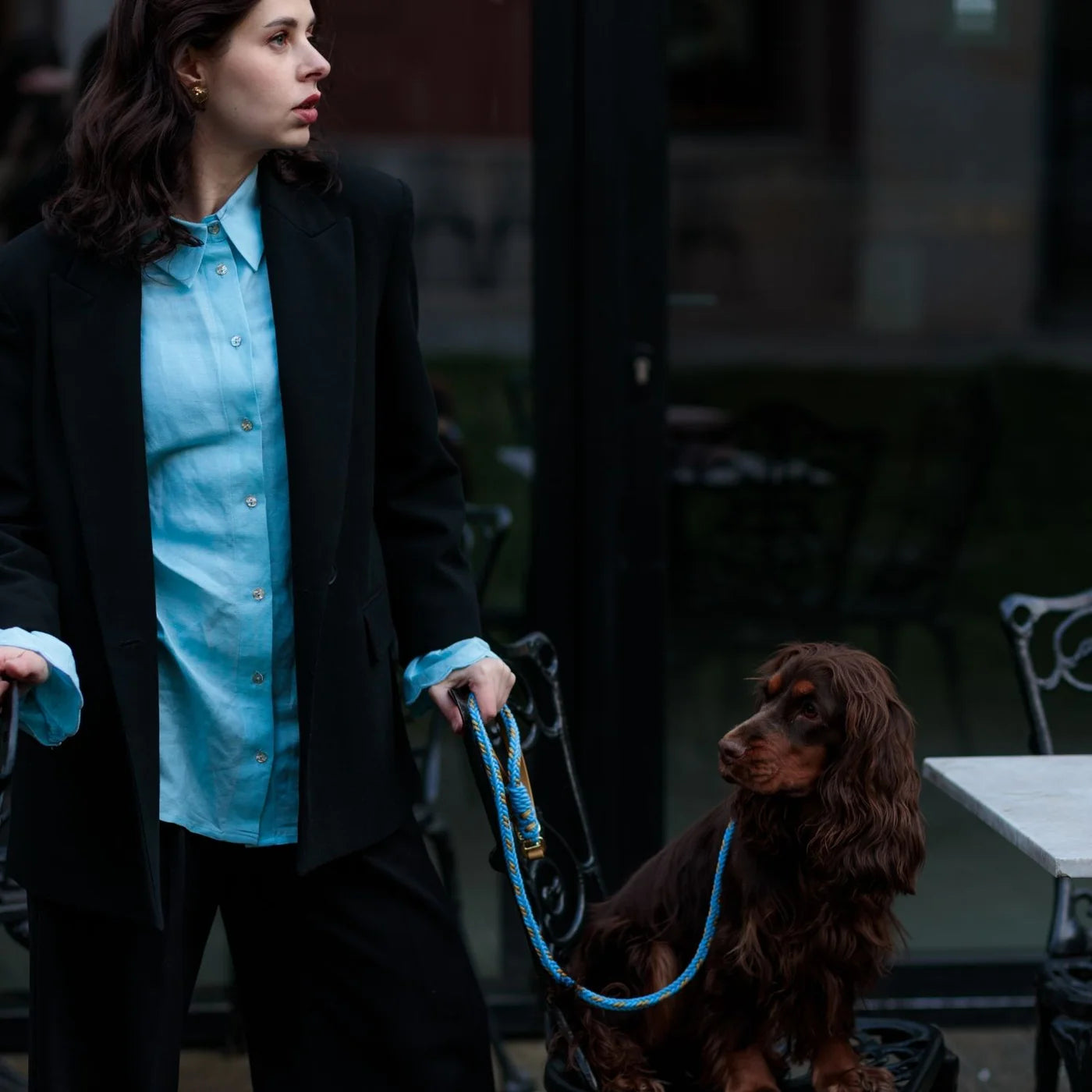 Valentina Sky Blue Leash
