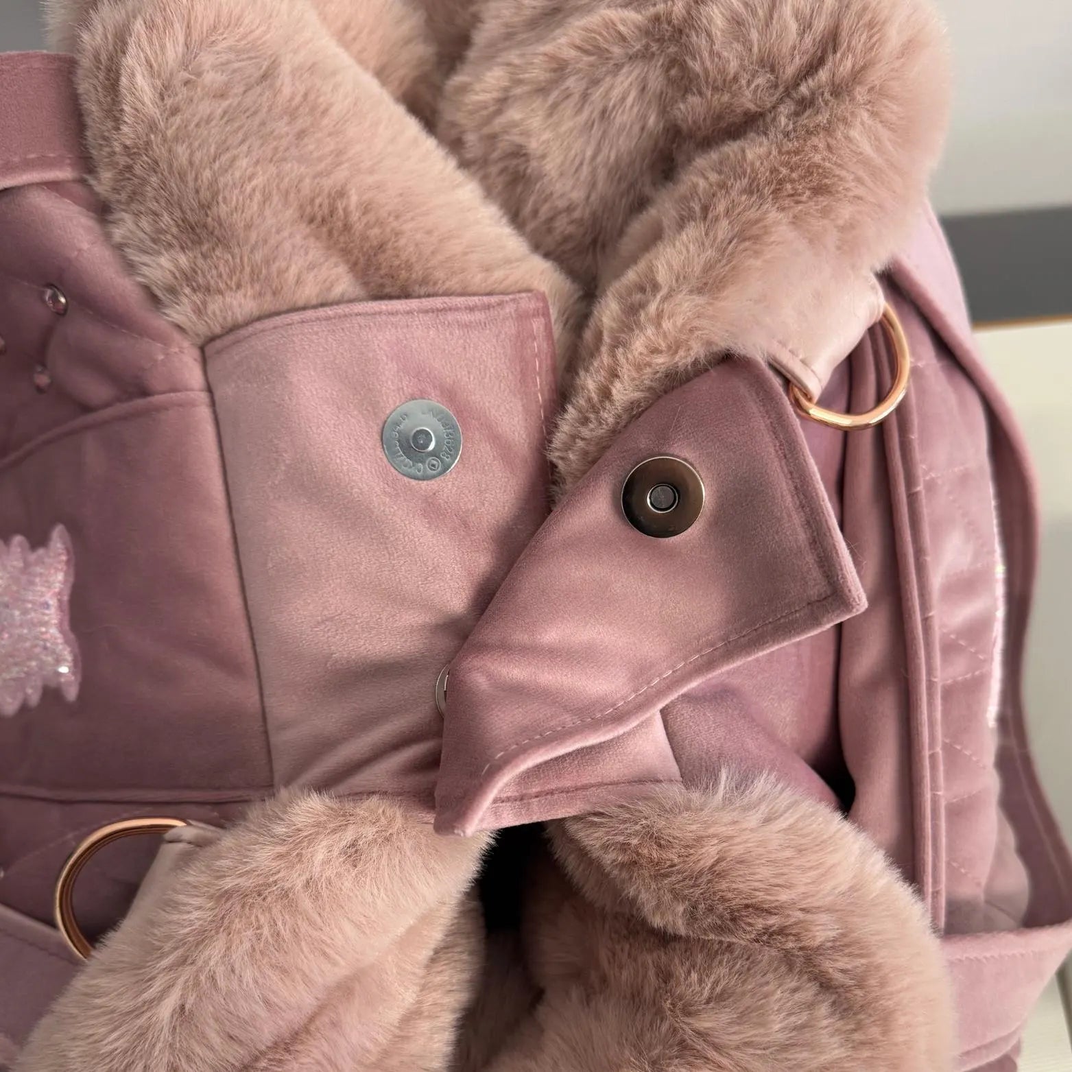 Luxury Pink Swarovski Dog Carrier Bag