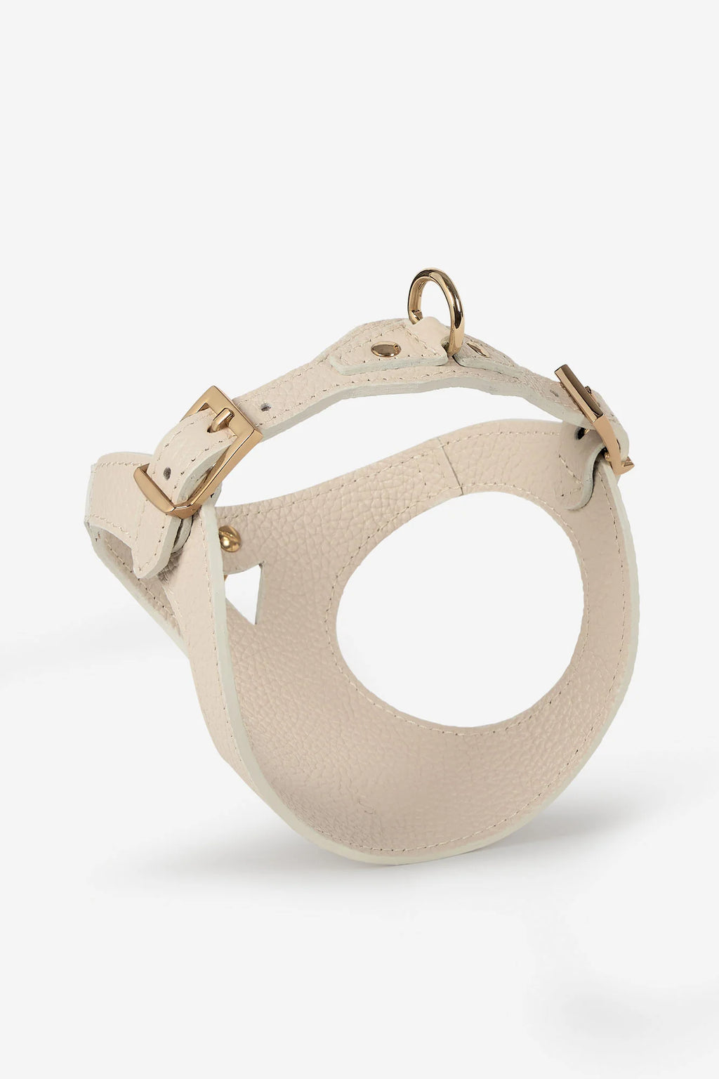 White Leather Juno Dog Harness