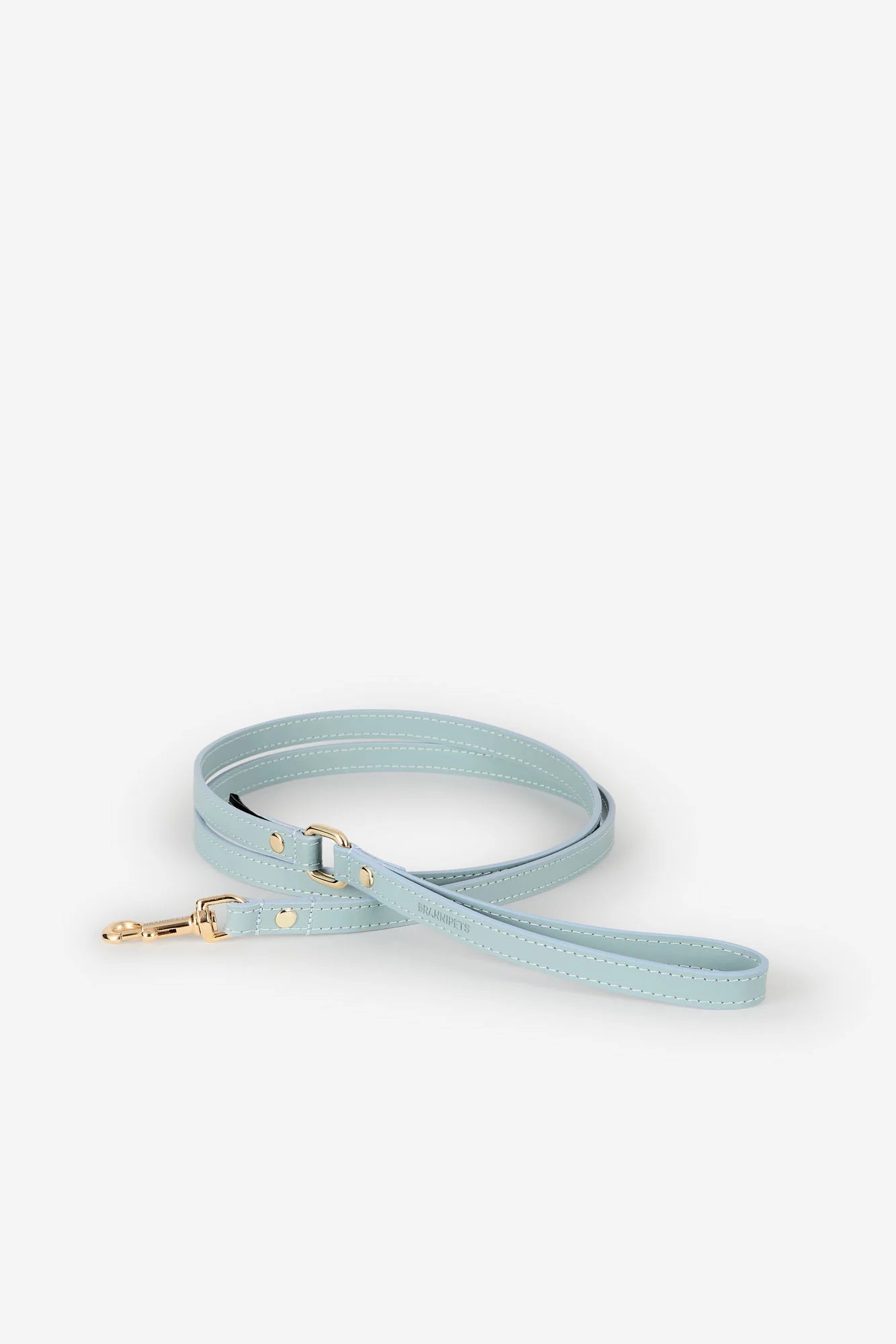 Sky Blue Leather Nara Dog Lead