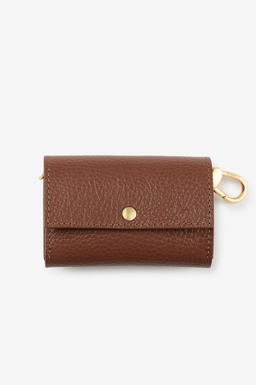 Brown Leather Juno Poop Bag Holder