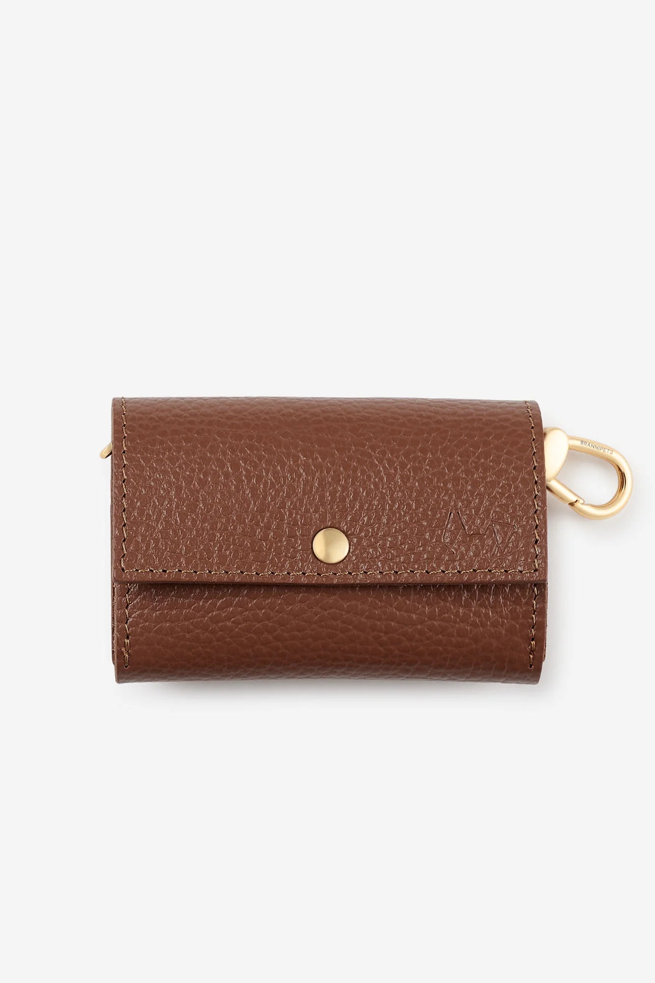Brown Leather Juno Poop Bag Holder