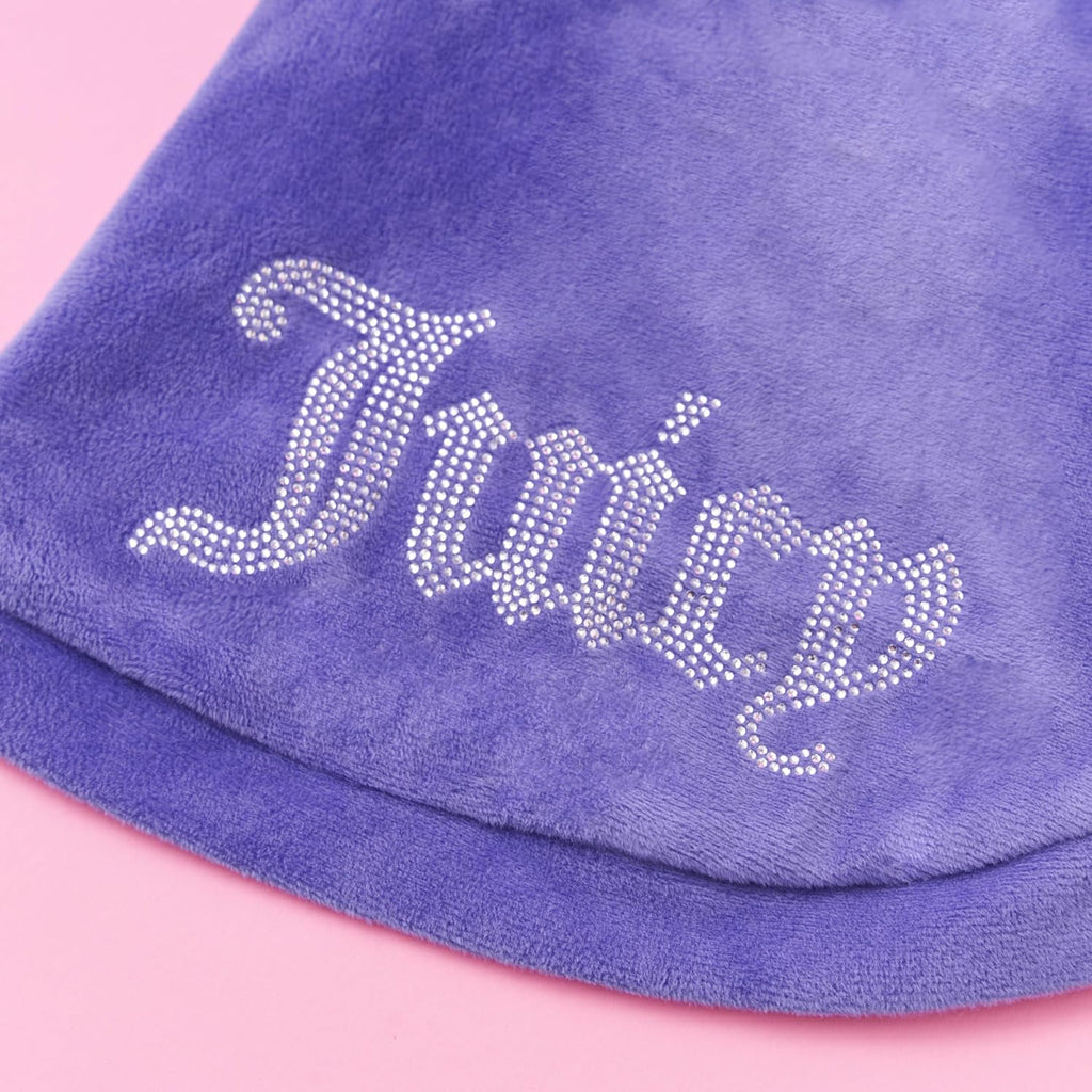 Juicy Couture – Hooded Pet Juicy Bling Velour Tracksuit 