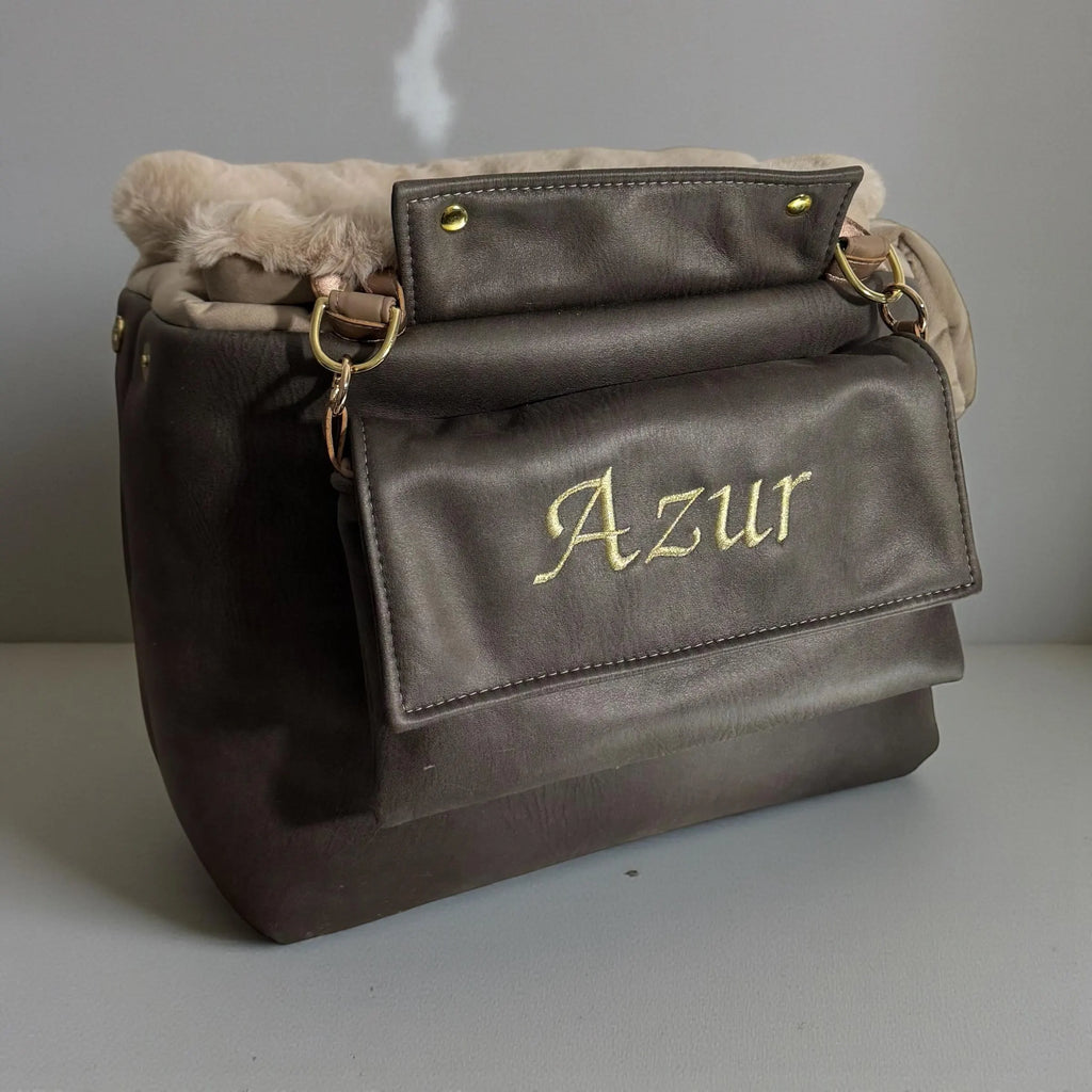 Luxury Sherpa & Eco-Fur Dog Carrier