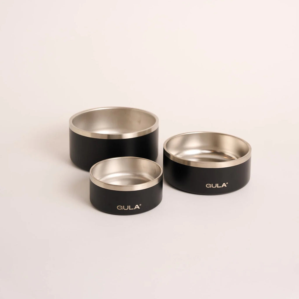 Dog Bowl - Black Stainless Steel
