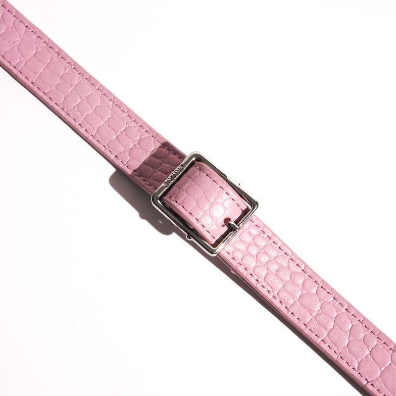 Flamingo Leather Dog Leash