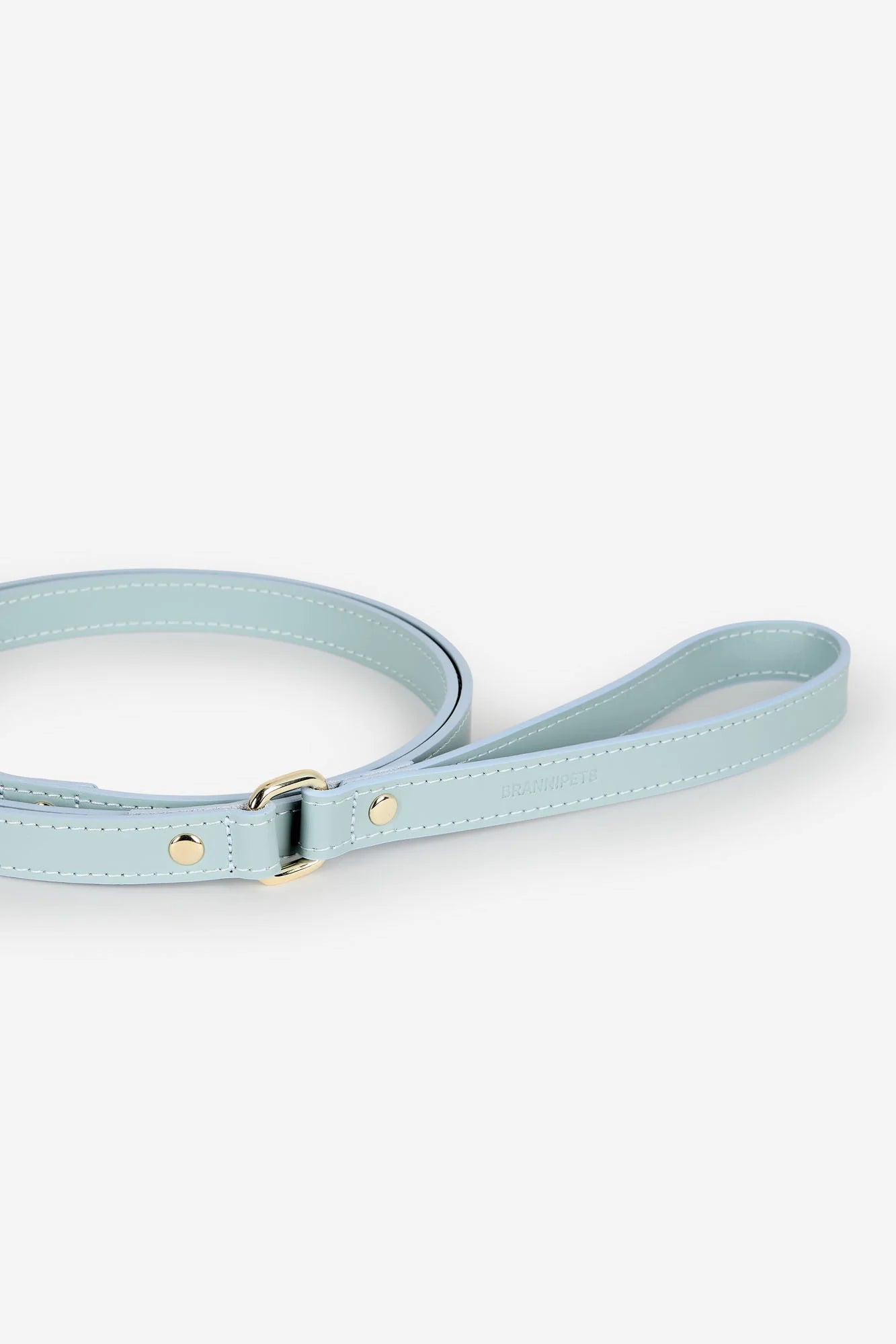 Sky Blue Leather Nara Dog Lead