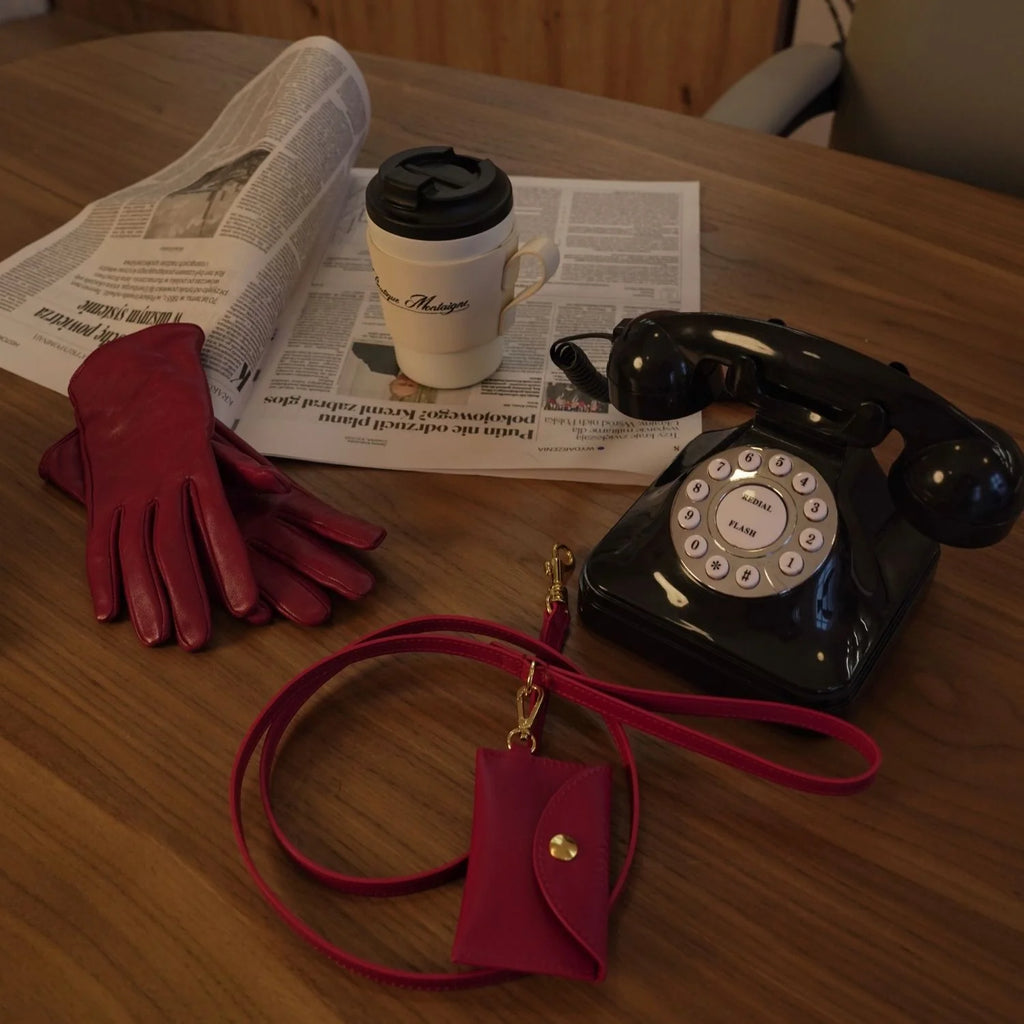 Burgundy Leather Leash